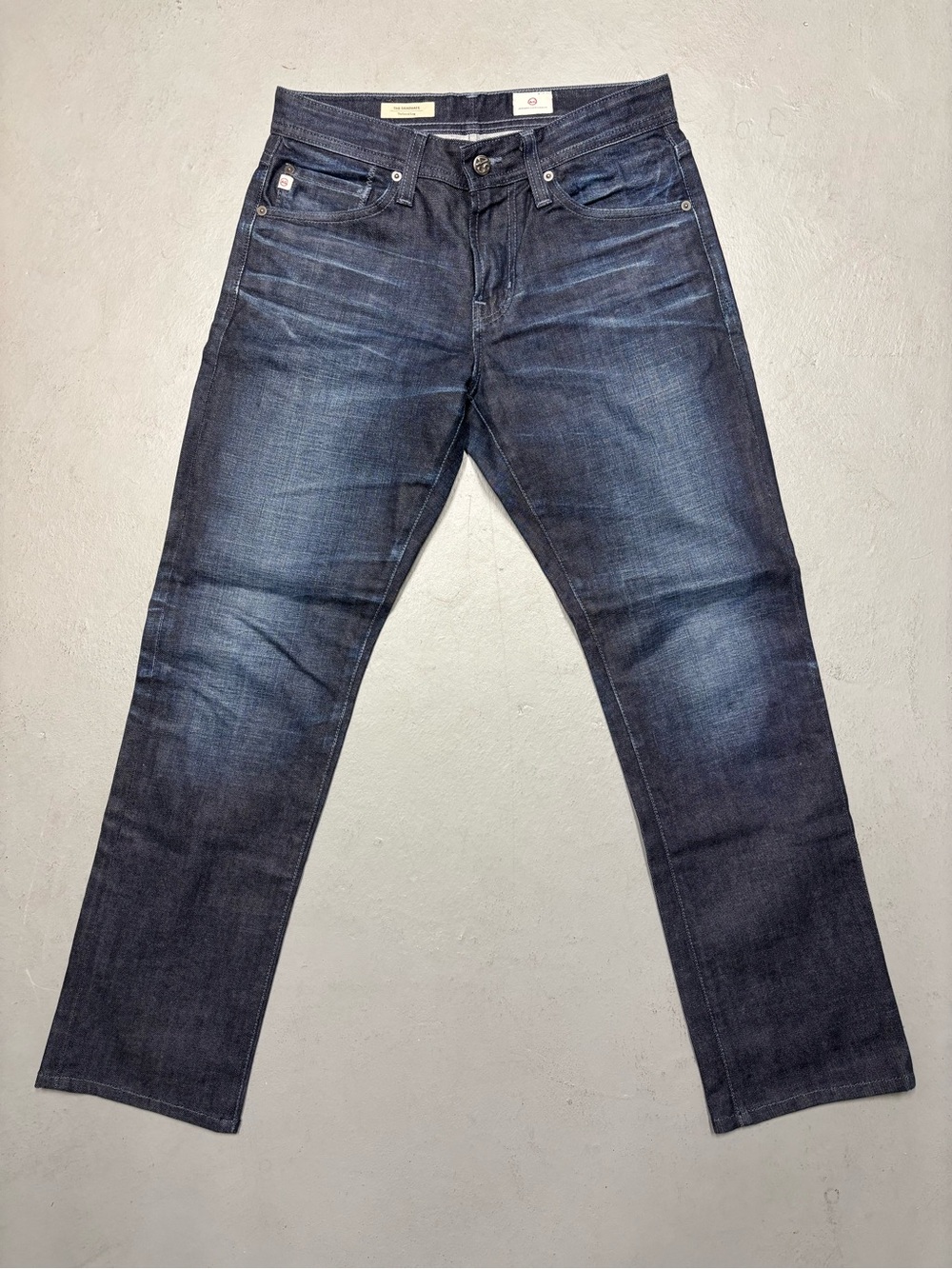 AG Men's Dark Blue Denim Jeans
